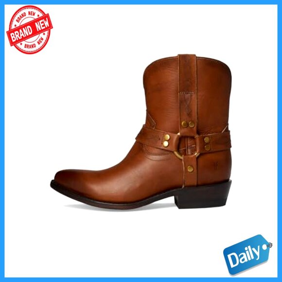 Classic Western Leather Boots Pull-On Design Cushioned Comfort Cowgirl Style - Picture 5 of 7